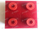Red Auto Cutter Bristle Nylon Round Foot For  VT5000 VT7000 702583